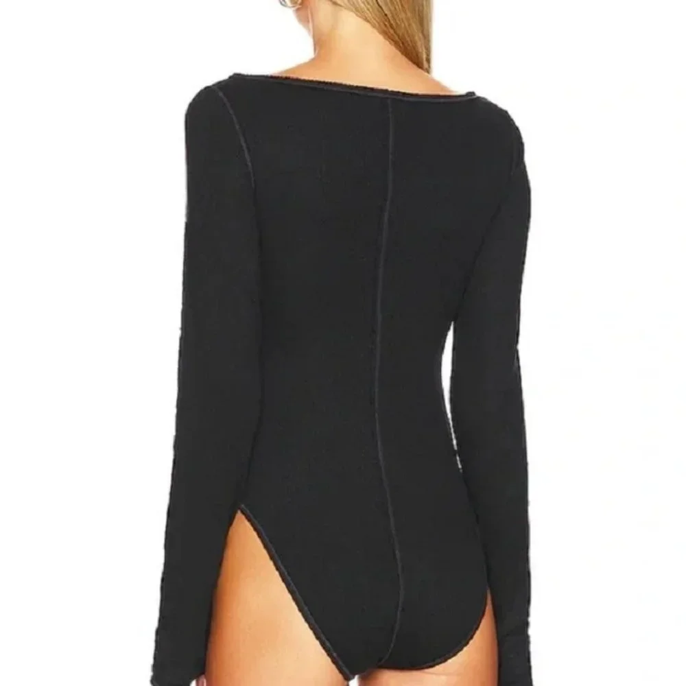 Free People Intimately Sloane Bodysuit Black Various Sizes Retail $58 - Picture 6 of 12